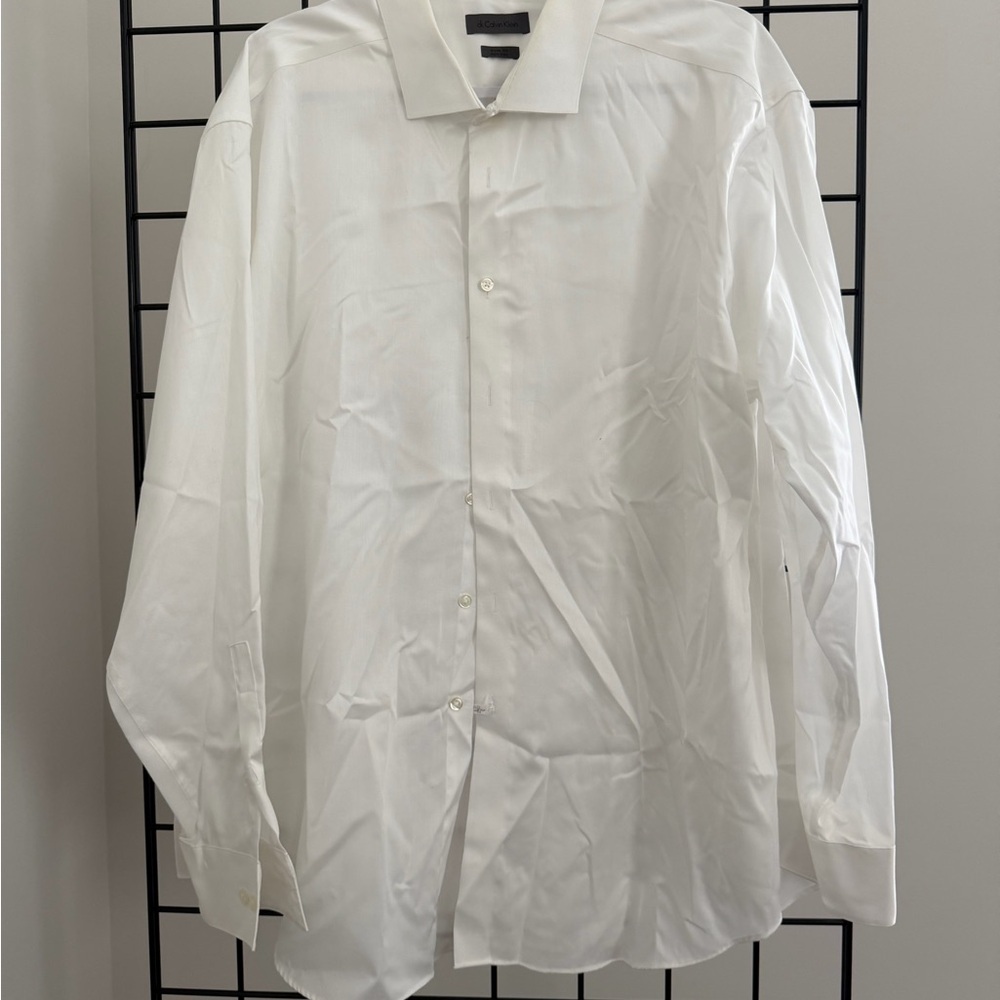 Calvin Klein White Dress Shirt for Men